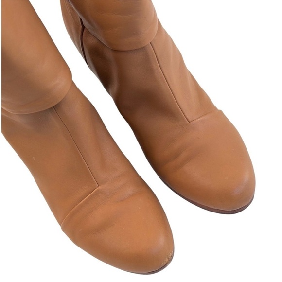 Rag & Bone Leather Newbury Heeled Ankle Boots Tan Size 7.5 - Picture 3 of 12